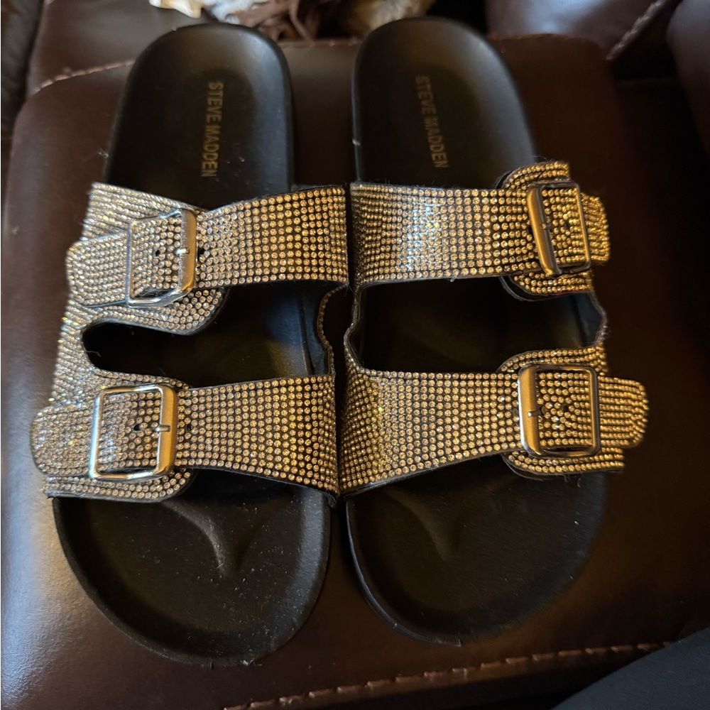 Steve Madden Thrilled Rhinestone Sandals